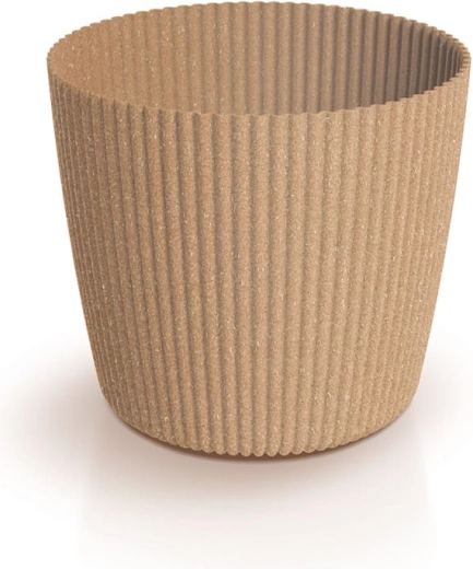 Γλάστρα Milly Round Eco Wood 10,9 cm naturo