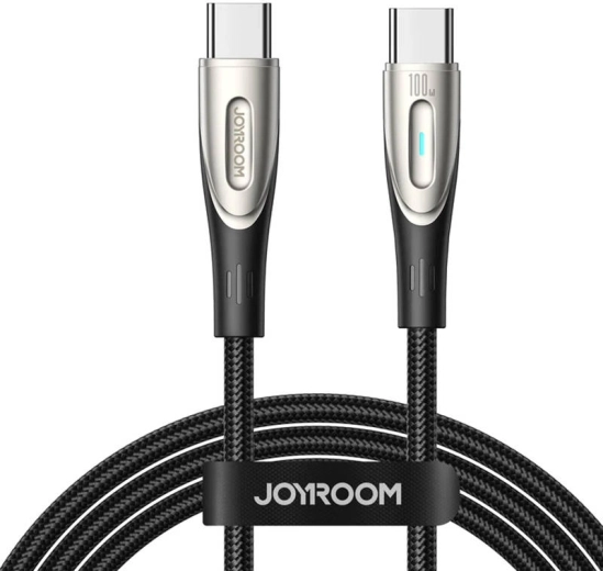 Καλώδιο Joyroom Star-Light USB‑C σε USB‑C 100 W 1,2 m μαύρο