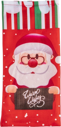 Χριστουγεννιάτικη θήκη για μπουκάλι Santa Claus 30 × 14 cm