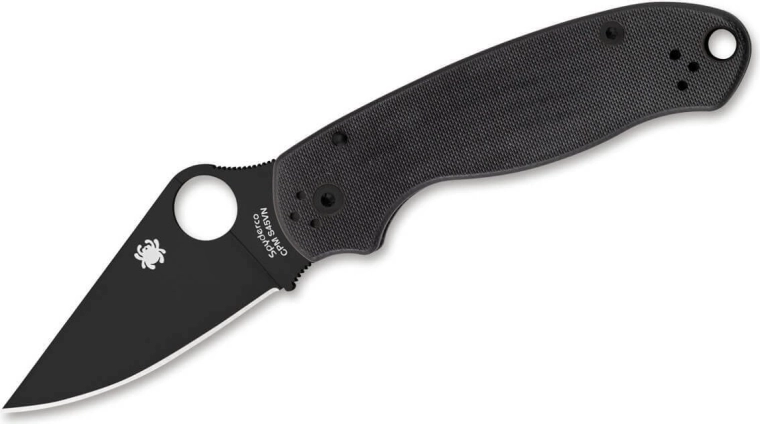 Spyderco Para 3 Black G10 πτυσσόμενο μαχαίρι τσέπης 7,5 cm – ολομαύρο