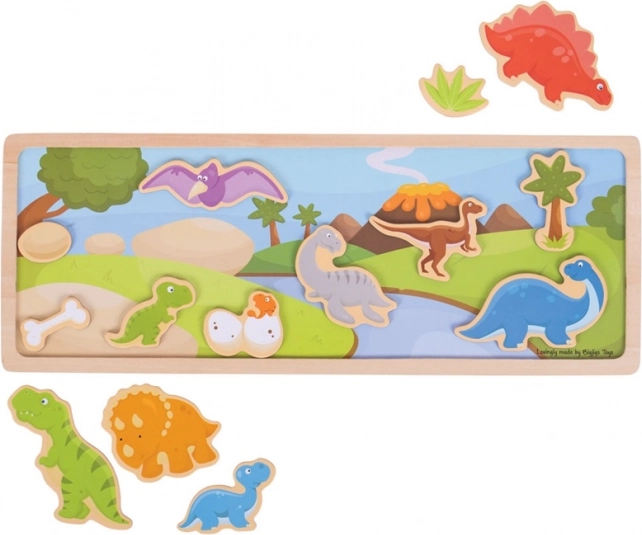 Μαγνητικό παζλ Δεινόσαυροι Bigjigs Toys