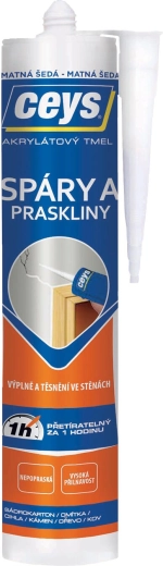 Ακρυλικός στόκος για αρμούς και ρωγμές 280 ml γκρι ματ CEYS