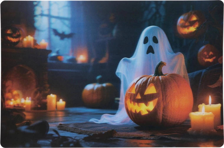 Σουπλά Halloween από πολυπροπυλένιο 42 × 28 cm, μίγμα διακοσμήσεων - 1 τεμ.