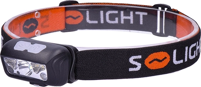 Επαναφορτιζόμενος φακός κεφαλής LED Solight 150 + 100 lm με λευκό και κόκκινο φως