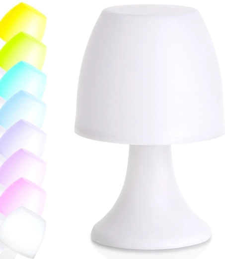 LED επιτραπέζιο φωτιστικό με πολύχρωμο φως 19 cm