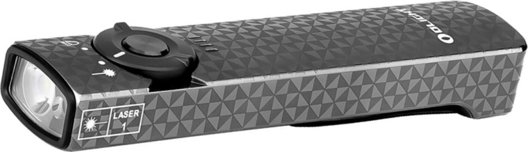 Olight Arkfeld Pinwheel Gunmetal Grey φωτός τσέπης με πράσινο λέιζερ