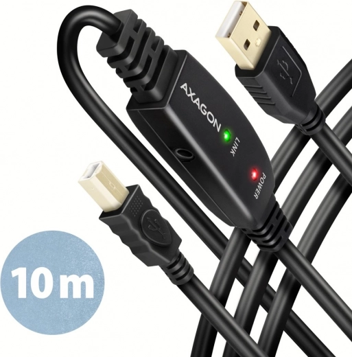 Axagon ADR-210B ενεργό καλώδιο USB 2.0 10m