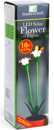 10 LED με θερμό λευκό φως