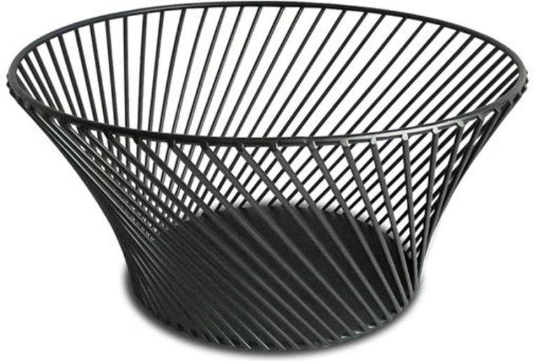 Συρμάτινο μπολ φρούτων Kitchisimo μαύρο 25,5 cm