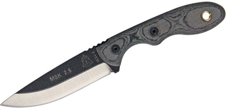 Tops Knives Mini scandi μαχαίρι λαιμού με λαβή από μαύρη micarta