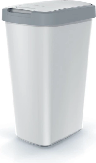 Κάδος απορριμμάτων Compacta Q Flap 45 l, σταχτί με ανοιχτό γκρι καπάκι