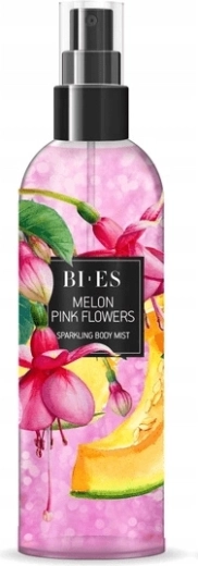 Λαμπερό σπρέι σώματος BI-ES Melon Pink Flowers 200 ml