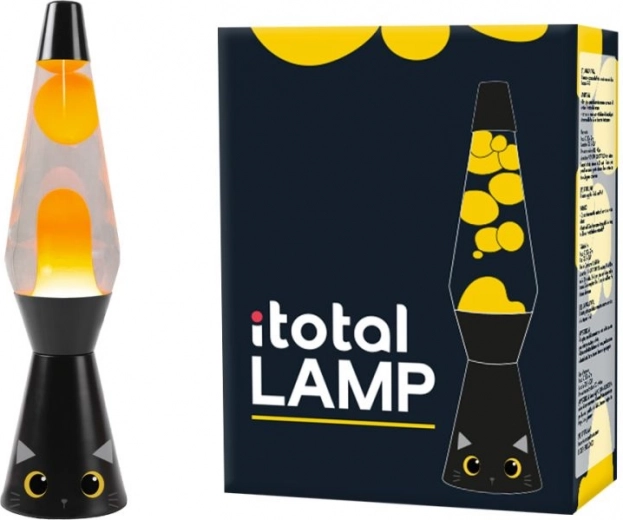 Λάμπα λάβας μαύρη γάτα