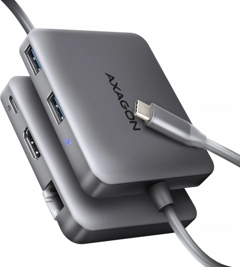 Axagon HMC-5HL USB-C hub 5σε1 με HDMI 4K/60 Hz, GLAN και PD 100 W
