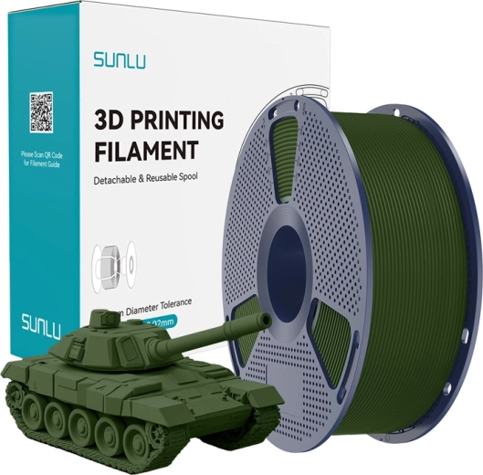 Sunlu PLA+ νήμα υψηλής ταχύτητας 1,75 mm – λαδί