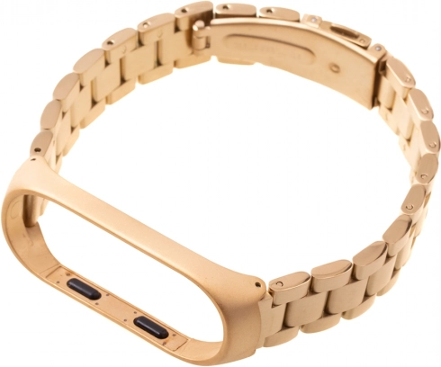 Μεταλλικό λουράκι για XIAOMI MI BAND 3/4 – χρυσό