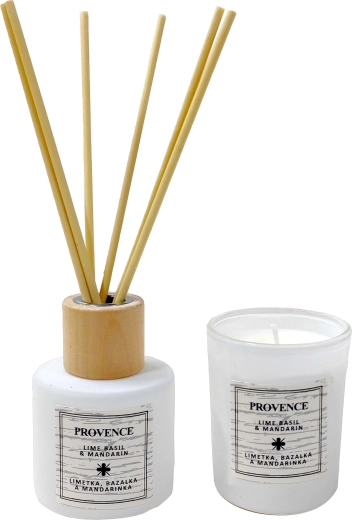 Σετ δώρου κερί και διαχυτής Lime Basil Mandarin Provence