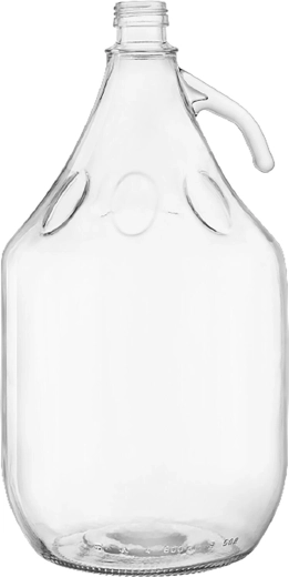 Γυάλινο ντεμίζον 5 l με γυμνό λαιμό