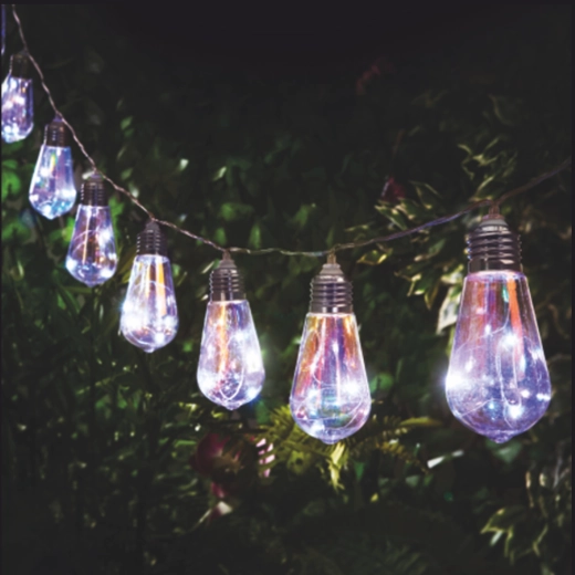 Ηλιακή γιρλάντα κήπου FELISI 10 LED, ψυχρό λευκό, 3,8 m