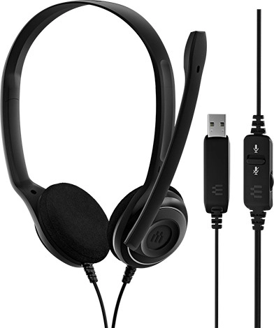 Στερεοφωνικό USB ακουστικό EPOS με μικρόφωνο με καταστολή θορύβου