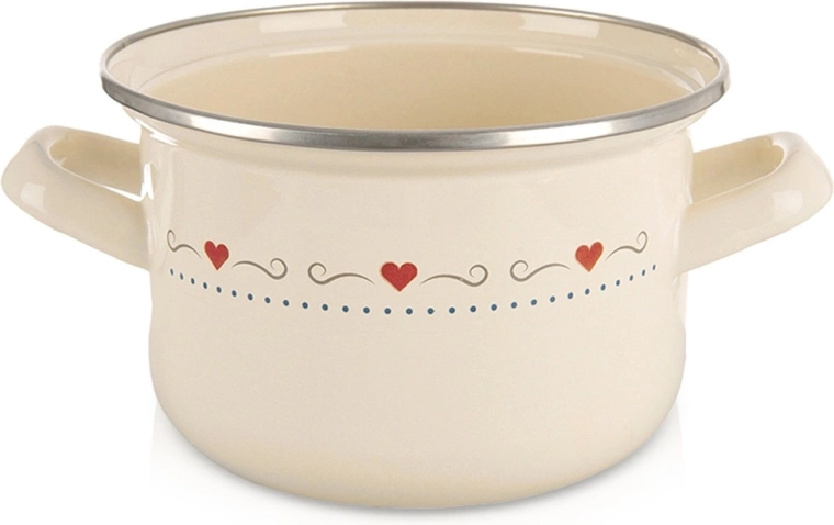 Σμαλτωμένη κατσαρόλα TONCA 16 cm, 1,4 l – κρεμ