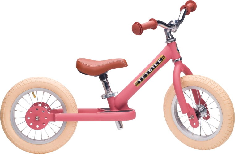Ροζ παιδικό ποδήλατο ισορροπίας Trybike