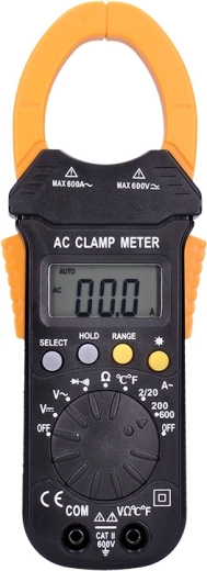 Δαγκανωτό πολύμετρο Solight AC/DC 600 V, AC 600 A με μέτρηση θερμοκρασίας