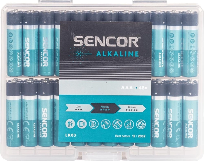 Αλκαλική μπαταρία Sencor AAA LR03 - 1 τεμάχιο