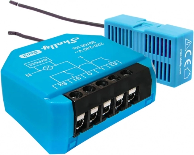 Shelly 1L Gen3 WiFi μονοκάναλος ρυθμιστής φωτισμού