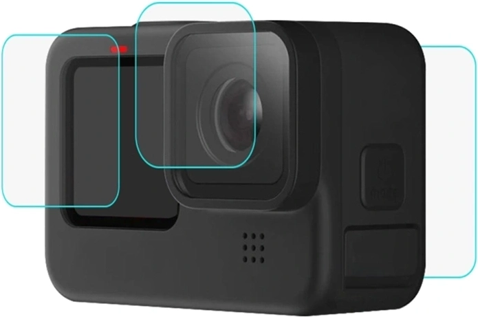 Puluz προστατευτικό σκληρυμένο γυαλί 9H για GoPro HERO 12/11/10/9 Black - μαύρο