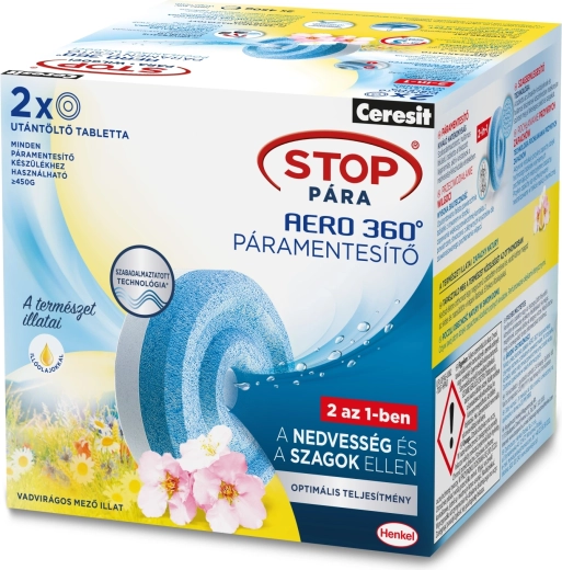 Ανταλλακτικές ταμπλέτες Ceresit Stop vlhkosti Aero 360° Květinová louka 2 × 450 g