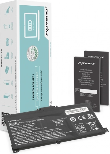 Μπαταρία Movano BK03XL για HP Pavilion x360 14-ba 3400 mAh