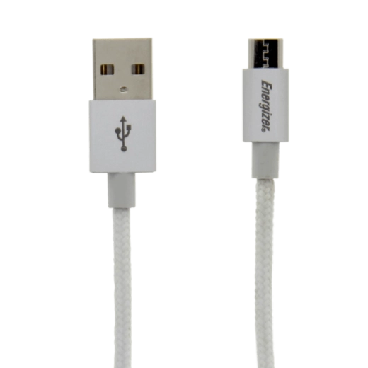 Καλώδιο φόρτισης και συγχρονισμού Energizer microUSB 1,2 m λευκό