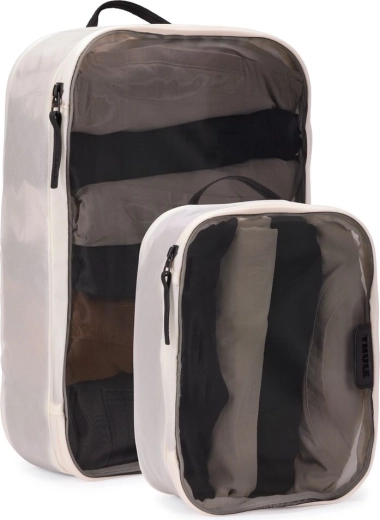 Thule σετ ταξιδιωτικών οργανωτών packing cube (1× μεσαίος και 1× μικρός), λευκό