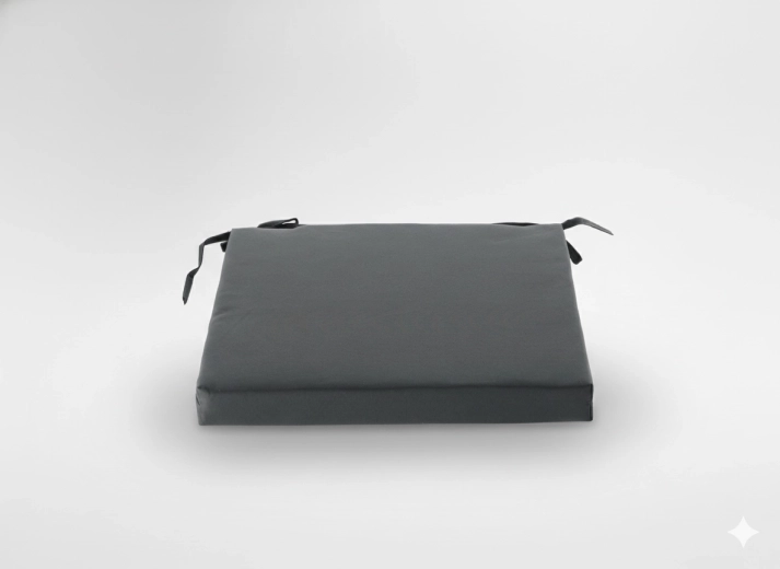 Μαξιλάρι καρέκλας 40 × 40 × 5 cm, σκούρο γκρι