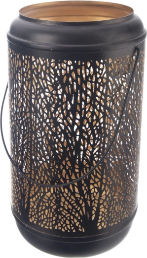 Μεταλλικό κηροπήγιο Tree μαύρο-χρυσό 29 cm