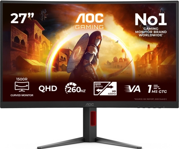 AOC Gaming κυρτή οθόνη gaming CQ27G4Z2 27" QHD 260 Hz VA