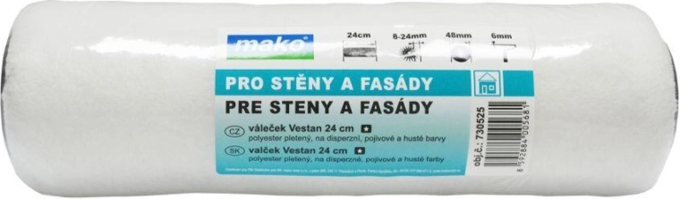 VESTAN ανταλλακτικός ρολός βαφής 240 mm, διάμετρος λαβής 6 mm