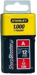 Σύρματα συρραπτικού τύπου A 12 mm STANLEY (1000 τεμ.)