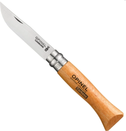 Opinel N°06 πτυσσόμενο μαχαίρι τσέπης από ανθρακούχο χάλυβα 7,2 cm, ξύλο οξιάς