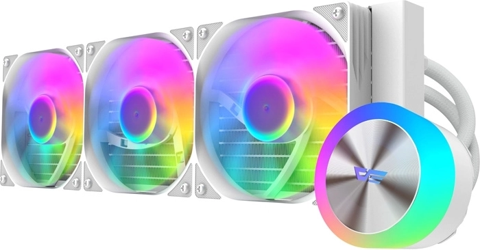 DarkFlash DG360 λευκός υδρόψυκτος ψύκτης επεξεργαστή 360 mm ARGB