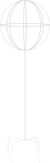 Μεταλλικό στήριγμα για αναρριχώμενα φυτά και τριαντάφυλλα 50 × 10 cm – λευκό