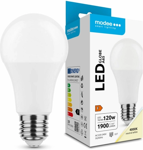 Λαμπτήρας LED Globe A65 18,5 W E27 4000 K 270°