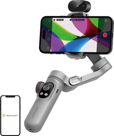 Aochuan Smart X Pro σταθεροποιητής για smartphone με αισθητήρα AI γκρι