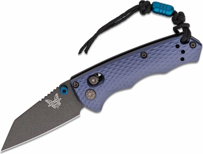Μαχαίρι τσέπης Benchmade Full Immunity Crater Blue, γκρι-μπλε αλουμίνιο