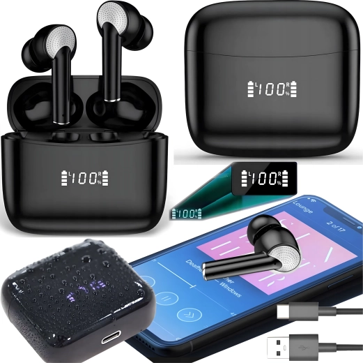 Ασύρματα αθλητικά ακουστικά Bluetooth με powerbank και μικρόφωνο
