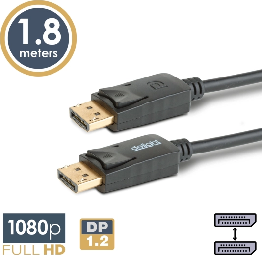 Καλώδιο DisplayPort σε DisplayPort 1.2, 1,8 m, μαύρο