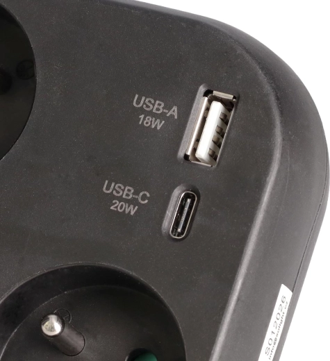 Γρήγορη φόρτιση USB-A + USB-C