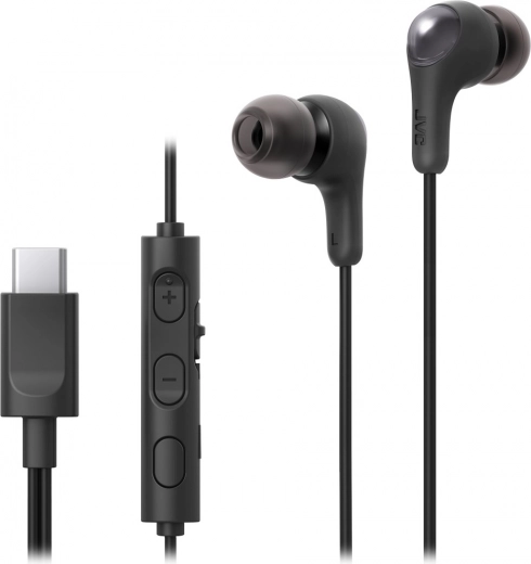 JVC Gumy Connect ενσύρματα in‑ear ακουστικά USB‑C με μικρόφωνο – μαύρα