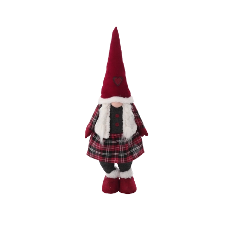 Χριστουγεννιάτικο ξωτικό/gnome 78 cm κόκκινο - 1 τεμάχιο